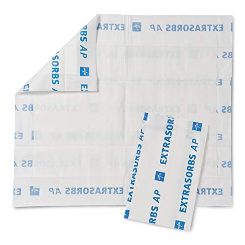 Medline Ultrasorbs Premium Disposable Underpads, Large Incontinence Bed Pads, 30 x 36 inches (Pack of 25), Super Absorbent Moisture Wicking Pee Pads, Leakproof Surface Protection