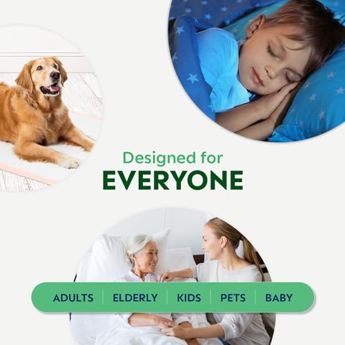 XXL Bed Pads, 5-Layer Disposable 30 x 36 Chucks Pee Pads for Incontinence Bed Wetting for Adults, Elderly & Kids [50 Pads] Heavy-Duty Extra Large Underpads - 30x36 - With 2 Adhesive Strips on Each Pad
