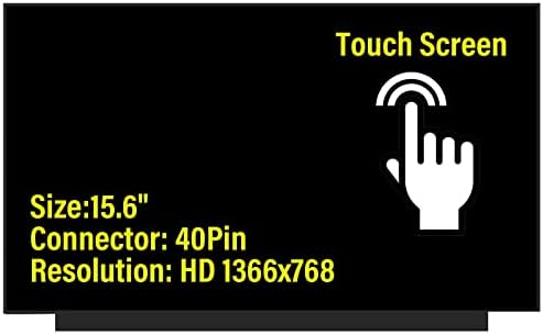 NT156WHM-T03 V8.0 V8.1 LCD LED OnCell Touch Screen Replacement for Laptop 40Pins HD 1366x768 Display(Only for NT156WHM T03 not for Others) with Tape
