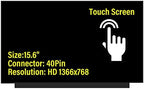 NT156WHM-T03 V8.0 V8.1 LCD LED OnCell Touch Screen Replacement for Laptop 40Pins HD 1366x768 Display(Only for NT156WHM T03 not for Others) with Tape