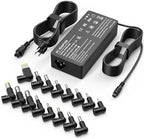 90W Universal Laptop Charger Replacement for HP Lenovo Dell Acer Asus Toshiba Geteway Samsung IBM Fujitsu Notebook Ultrabook Chromebook Computer Charger AC Adapter Power Cord with 16 Tips