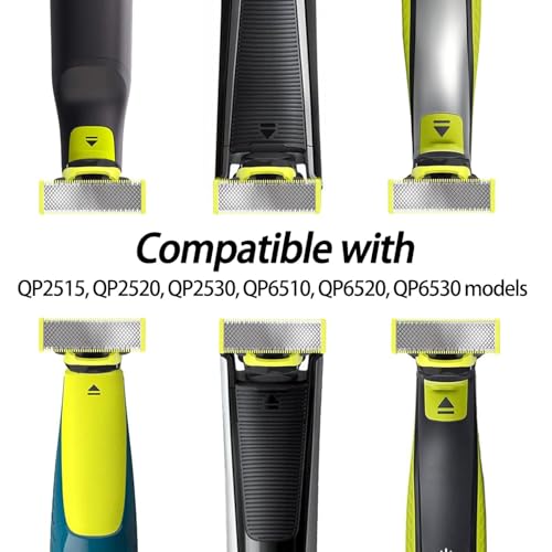 4-Pack Compatible with One Blade Replacement Heads | Blades Compatible with Oneblade Replacement Blades | For Norelco One Blade Replacement Heads QP210/80 QP2515 QP2520 QP2630 QP2834...