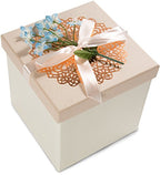 Pavilion Gift Company 19095 Stars in The Sky Candle Holder, 5-Inch, Terra Cotta , Beige