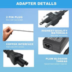 19V Power Cord for Acer Monitor SB220Q R240HY S230HL SA230 SB230 H236HL SB240Y SB270 SA270 S201HL S231HL S271HL S240HL S241HL G276HL Replacement 65W LCD LED Display Power Supply AC Adapter Charger