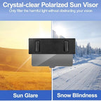 Polarized Sun Visor Extender for Car Anti-glare Sunvisor Extension Shade Attachment for Glare, Sunshade Blocker for Short People/Driver & Passenger Side, Automotive Windshield Auto Accessories