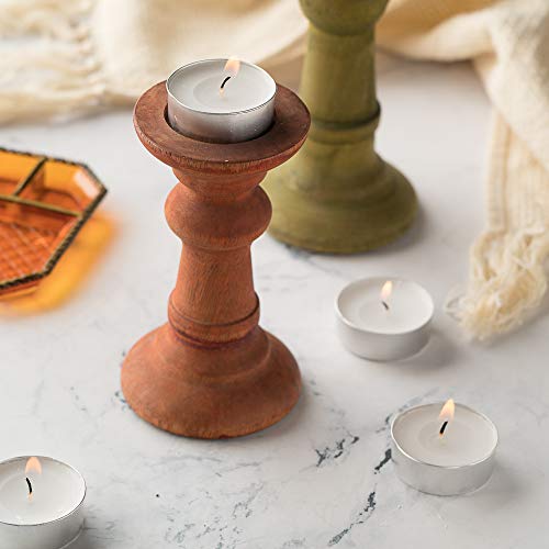 Tealight Candles - 4 Hours - Giant 100,200,300 Bulk Packs - White Unscented European Votive Smokeless Tea Lights for Shabbat, Weddings, Christmas, Home Decorative- 100 Pack