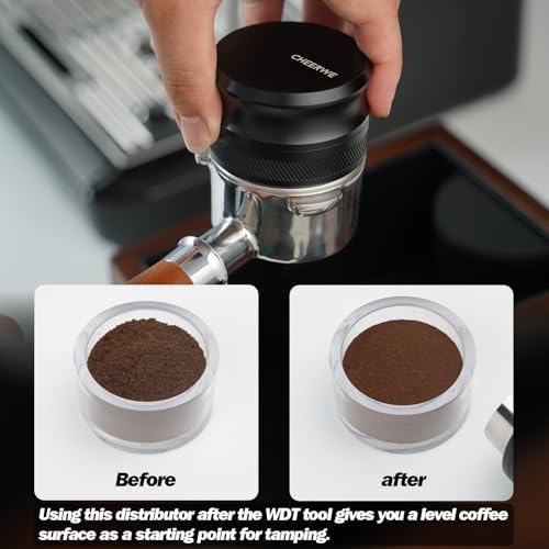 58mm Espresso Distribution Tool, Gravity Coffee Distributor, Espresso Accessories, Compatible with 58mm Breville/Rancilio/La Marzocco Espresso Portafilter