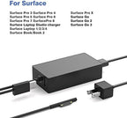 65W Surface Pro Charger Replacement for Microsoft Surface Laptop 2 3, Surface Pro X 9 8 7 6 5 4 3, Surface Go 2 Go 3, Surface Book 1 2 Microsoft Surface Charger Power Supply Adapter