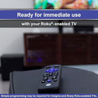 GE Roku TV Remote Replacement Only for ROKU TV and TCL Roku TV Remote/ONN Roku TV Remote/Hisense Roku TV Remote/Sharp Roku/Element Roku/Westinghouse Roku/Philips Roku Replacement Remote 66814