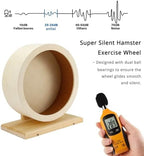 4 Pack Hamster Wheel Set,8.2Inch Medium Size Slience Quiet Spinner Hamster Running Wheels,Hamster Water Feeder Accessories Chew Toys for Guinea Pig,Gerbils,Mice and Other Small Pets Animal