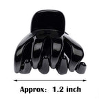 Cobahom 24 Pcs Small Mini Octopus Plastic Hair Claw Clips for Thin Hair - No-Slip Styling Accessories for Women and Girls (Black, Hair Styling)