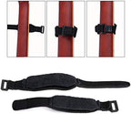 Facmogu 2PCS Guitar String Mute Dampener, Guitar String Cover Belt, Adjustable Bass Guitar Mute Silencer, Fretboard Muting Straps, Guitar Noise Damper Tape, Musical Instrument Accessories - Black