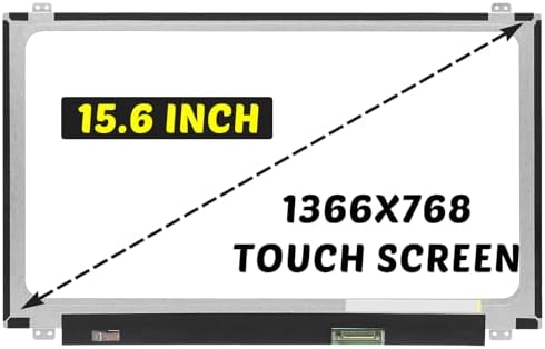 Replacement for Dell Inspiron 15 3567 3558 LCD Screen for P47F001 Display NT156WHM-T00 B156XTK01.0 HD 1366X768 15.6 inch 40 Pins 60Hz LED Display Digitizer Panel (for Touch Screen Only)