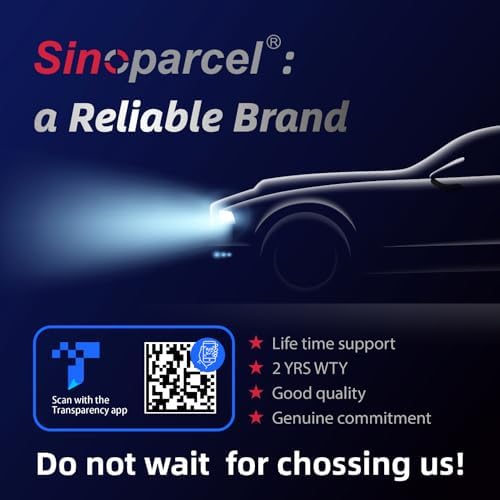 Sinoparcel D1S Xenon HID Headlights Bulb - 8000K 35W High Low Beam 66144 66140 85140 85415 Replacement Bulb - Pack of 2