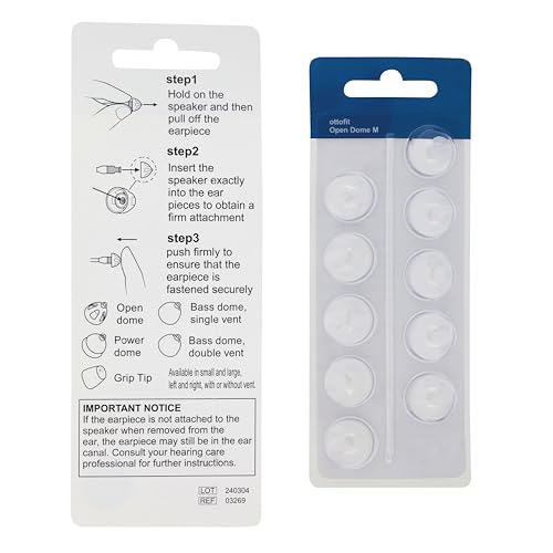 Oticon Replacements for Minifit Open 8mm Dome (20 Pack) REPLACEMENTS