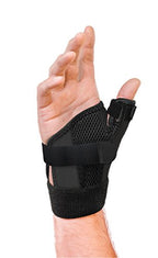 Med Spec 264015 ASO Ankle Stabilizer, Black, Large & Mueller Sports Medicine Adjust-to-Fit Thumb Stabilizer, For Men and Women, Black, One Size Fits Most, arthritis