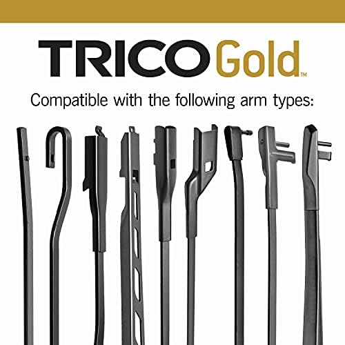 TRICO Gold 22" + 22" Premium Automotive Replacement Windshield Wiper Blades (Set of 2), Passenger and Driver Side All-Weather Beam Wiper Blades for Select Vehicle Models