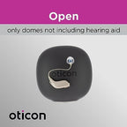 Genuine Oticon Hearing Aid Domes Minifit Open 10mm (0.39 inches - Large), Oticon Branded OEM Denmark Replacements, Authentic Accessories for Optimal Performance -2 Packs / 20 Domes Total