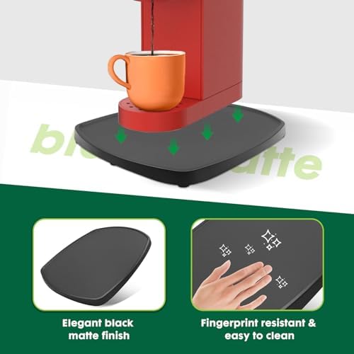 Appliances Slider Tray for Coffee Maker & Coffee Pot, Kitchen Small Appliances Sliding Mat Countertop Organizer, Coffee Bar Accessories Storage Sliding Board for Keurig, Ninja, Toaster(11.4''×13.3'')