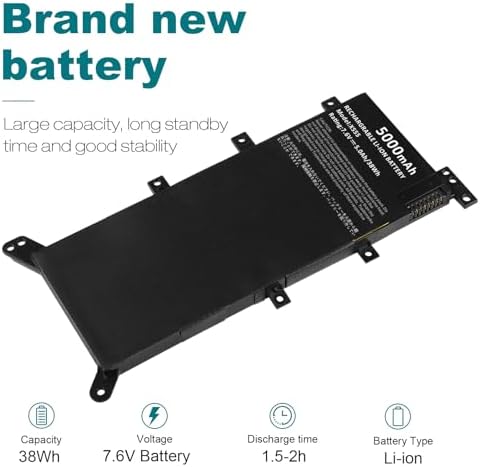Fancy Buying C21N1347 Laptop Battery Replacement for Asus X555 X555L X555LA X555LD X555LN A555L K555L Y583LD W519LD K555LD K555LA R556L VM590L Series 2ICP4/63/134 [7.6V/5000mAh/38Wh]