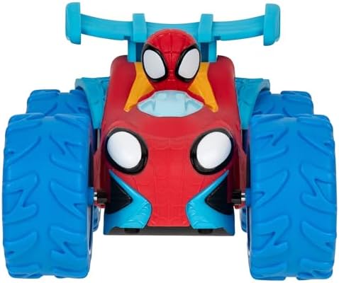 Marvel Spidey and His Amazing Friends Marvel Spidey Web Climber - 7-Inch Rev Up Motor Vehicle That Climbs Obstacles