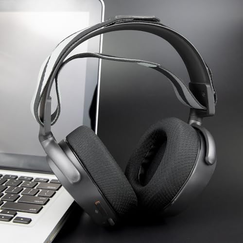 SOULWIT Earpads Replacement for SteelSeries Arctis 1/3/5/Arctis 7/7+/7P/7P+/7X/7X+/9/9X/Pro/Prime(Do Not Fit Any Arctis Nova) Headset, Ear Pads Cushions with High-Density Foam (Arctis MF Black)