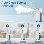 Portable Nebulizer - Mini Nebulizer Machine,Handheld Nebulizer for Breathing Problems,Nebulizer for Travel and Household Use with 1 Set Accessories