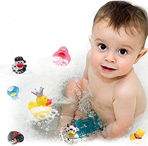 XY-WQ Rubber Duck 25 Pack for Jeeps Bath Toy Assortment - 2.3 Inch Bulk Floater Duck for Kids - Baby Showers Accessories - Party Favors, Birthdays, Bath Time, and More (25 Varieties)