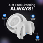 Replacement Rubber Ear Tips for Airpods Pro, AirPods Pro Ear Tips Replacement with Noise Isolation, AirPods Pro Replacement Ear Tips, 1st-2nd Generation 4 Pairs (XS/S/M/L)