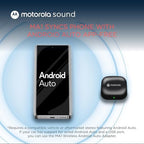 Motorola Sound MA1, The Only Google Authorized Wireless Android Auto Car Adapter, Smartphone to Screen Wireless Bridge Car Accessories, USB Type-A