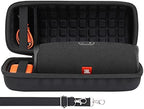 co2CREA Hard Travel Case Replacement for JBL Charge 4 / Charge 5 Waterproof Bluetooth Speaker (Black Case)