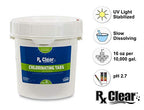 Rx Clear 1-Inch Stabilized Chlorine Tablets | Use As Bactericide, Algaecide, and Disinfectant in Swimming Pools and Spas | Slow Dissolving and UV Protected | 8 Lbs