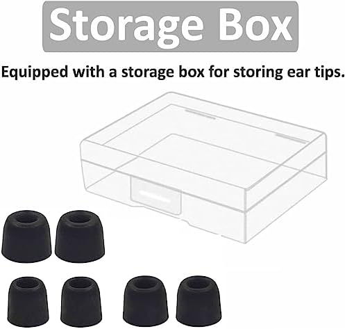 Replacement Memory Foam Tips Foam Sleeves Earbuds for Shure SE215, SE112, SE315, SE425, SE530, SE535 & Klipsch Westone Earphones, [Noise Cancelling] 6PCS 3Pairs S/M/L