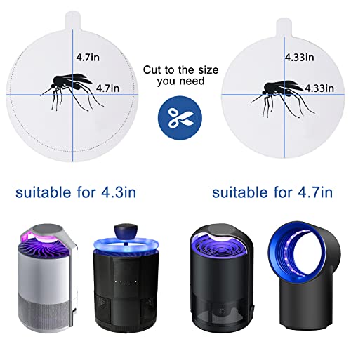 16 Pcs Indoor Mosquito Trap Refill Glue Boards for Mosquito Zapper, Fly Insect Trap Refills Glue Pads for Mosquitoes Lamp, Fit for 4.33" & 4.7" Mosquito Killer, Non-Toxic and Odorless