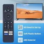 PZL New Voice RF439A-V06 RF439AV06 URMT26CND001 Replacement Remote Control for Philips LED 4K Android Smart TV 43PFL5766/F7D 55PFL5766/F7D 55PFL5766/F7E 65PFL5766/F7D 50PFL5766/F7D 55PUL7472/F7