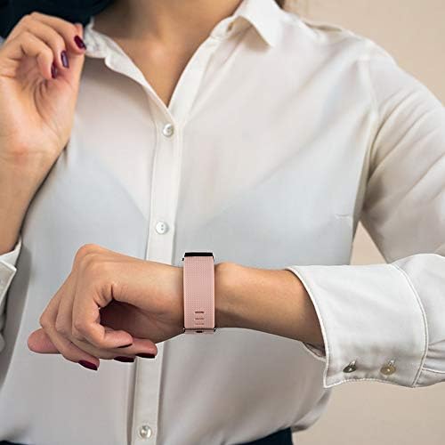 6 Pack Sport Bands Compatible with Fitbit Charge 2 Bands, Adjustable Replacement Wristbands for Women Men Small Large (6 Pack B, Small)