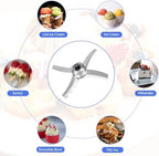 Blades Replacement for Ninja Deluxe NC501 Series Ice Cream Makers - Paddle Blade Replacement for Ninja Creamerizer NC500 NC501 NC500C NC501C NC501H - Stainless Steel