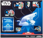 STAR WARS Micro Galaxy Squadron Boba Fett's Starship (Ep 5) - 7-Inch Vehicle with Flight Display Stand and Three 1-Inch Micro Figure Accessories