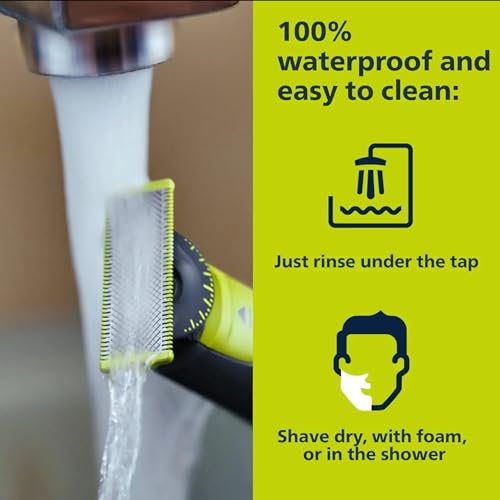 4-Pack Compatible with One Blade Replacement Heads | Blades Compatible with Oneblade Replacement Blades | For Norelco One Blade Replacement Heads QP210/80 QP2515 QP2520 QP2630 QP2834...