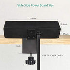 VILONG Desk Clamp Power Strip with USB Port, 4 Outlet Desktop Mount Charging Power Station,on Desk Edge Power Outlet Office Accessories - 6.5Ft Extension Cord