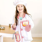 Melissa & Doug Chef Role Play Costume Dress -Up Set With Realistic Accessories Pretend Chef Outfit, Costume For Kids, Toddlers, Ages 3+