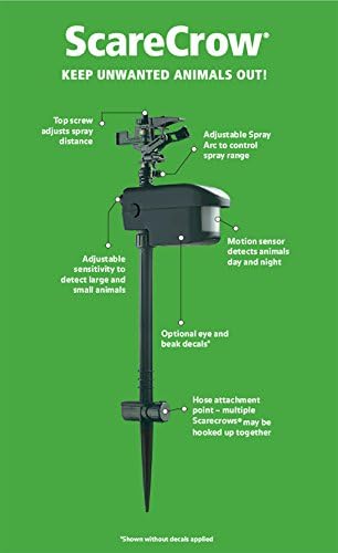 COSTWAY Scarecrow Motion Activated Animal Repellent