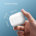 Wireless Charging Case Compatible for AirPods Pro 1st & 2nd Generation, Upgraded Replacement Wireless Charging Case Compatible with Airpods Pro 1/2(No Earbuds), white