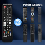 Universal Remote Control for Samsung Smart TV, Replacement for All Samsung TV and LED/LCD/Plasma TV,with Netflix Prime-Video Hulu Buttons