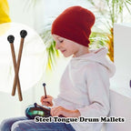 4PCS Steel Tongue Drum Mallets, 6.5in Rubber Percussion Mallets, Drum & Percussion Accessories for Child Drummers and Practitioners