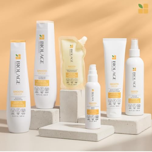 BIOLAGE Styling Smooth Shine Milk - Lightweight Mist That Smooths Hair & Controls Frizz For All Hair Types, Paraben-Free & Vegan, 8.45 Fl Oz