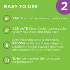 Affresh Ice Machine Cleaner, Helps Remove Hard Water and Mineral Buildup for Great-Tasting Ice