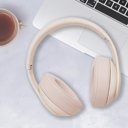 Studio 3 Ear Pads Replacement, GEVO Earpad Cushions for Beats Studio 2 3 Wired Wireless Over-Ear Headphones, Studio3 Ear Cups with Strong Adhesive (Rose Gold)