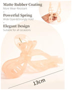 Yanibest Elegant Bow Hair Claw Clips Stylish Large Hair Clips for Thin and Thick Hair | Holiday Gift for Teen Girls | Chic Hair Styling Accessories for Women (Beige/Pink)