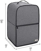 Luxja Food Processor Cover for Cuisinart and Hamilton Beach 10-14 Cup Processor, Food Processor Dust Cover with Accessories Pockets, Gray